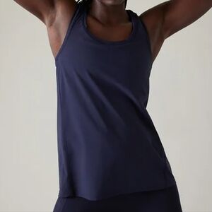 Athleta Ultimate Scoop Racerback Athletic Tank Top Dress Blue Plus Size 2X